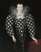 Marcus Gheeraerts Portrait of Mary Rogers, Lady Harington oil on canvas